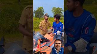 Helmate kaha hai 🤣🤣 comedy realfoolteam funny surajroxteam automobile [upl. by Yengac]