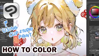 How I Color  Draw 【Clip Studio Paint Tutorial】 [upl. by Airlee]