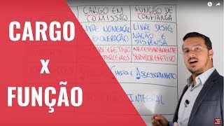 🔴 Pílula 41  Diferença entre Cargo em Comissão e Função de Confiança [upl. by Yonah554]