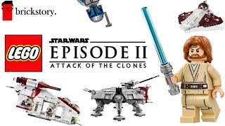 Alle LEGO Star Wars Sets zu Episode 2 Angriff der Klonkrieger  Brickstory [upl. by Farmer858]