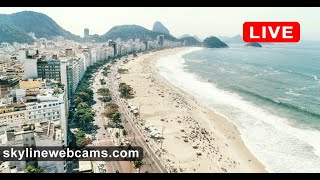 🇧🇷 Live Webcam from Rio de Janeiro  Brazil  Copacabana Cam [upl. by Lindeberg238]