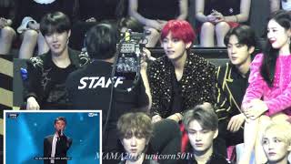 BTS reaction to RM speech mama2018 [upl. by Tomas]