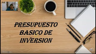 PRESUPUESTO BÁSICO DE INVERSION [upl. by Llenel]