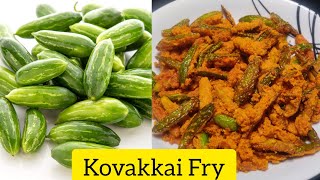 Kovakkai fry recipe in tamil  கோவக்காய் வறுவல் [upl. by Laven680]