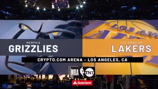 Grizzlies vs Lakers NBA On TNT IntroTheme  NBA 2023 3723 [upl. by Phil]