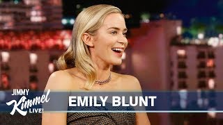 Emily Blunt on Husband John Krasinski A Quiet Place Part II amp Almost Becoming a Pop Star [upl. by Emelin193]