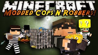 Minecraft MiniGame  MODDED COPS N ROBBERS LUCKY BLOCKS [upl. by Judye]