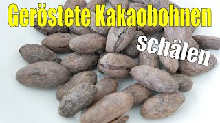 Geröstete KakaoBohnen schälen [upl. by Enelav]