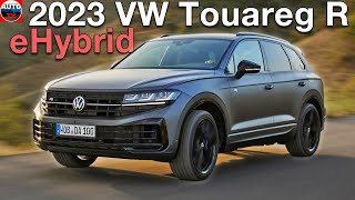 All NEW 2023 VW Touareg R eHybrid  Overview REVIEW [upl. by Onirefez]