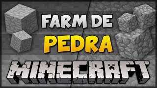 ✔ Minecraft FARM DE PEDRA amp PEDREGULHO COMPACTO  TUTORIAL [upl. by Etnod983]