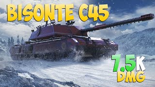 Bisonte C45  3 Frags 75K Damage  Screwdriver  World Of Tanks [upl. by Junette530]