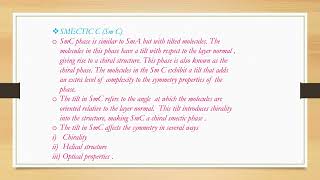 SYMMETRY OF MAIN SMECTIC PHASES [upl. by Philipps]