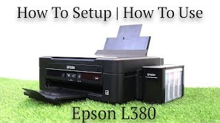 Epson L380 allinone printer review  how to setup  how to use [upl. by Ikkela]