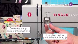 Cómo enhebrar tu máquina de coser doméstica Singer Facilita Pro 4423 [upl. by Ferneau]