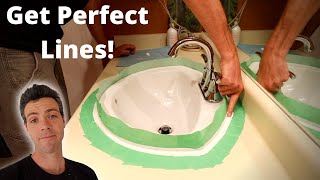 How to PERFECTLY Caulk a sink with Silicone [upl. by Hodgson107]