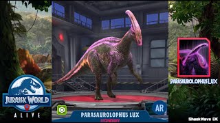 Parasaurolophus Lux  Jurassic World Alive Spotlight  Ability Preview [upl. by Eyatnod]