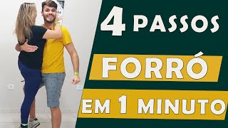 4 Passos TOP de Forró em 1 Minuto Aula de Forró Rápida [upl. by Gerhard167]