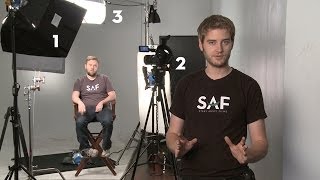 Basic Cinematography How To Light An Interview 3Point Lighting Tutorial [upl. by Jonie]