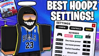 MY UPDATED ROBLOX HOOPZ SETTINGS😱 [upl. by Adnorahs]