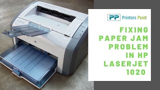 How To Fix Basic Paper Jam Problem In HP Laserjet 1020  Printers Point [upl. by Ellenwad]