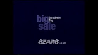 Sears  Big Presidents Day Sale Commercial 2002 [upl. by Tareyn600]