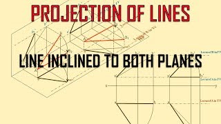 Line inclined to both HP and VP [upl. by Nuy127]