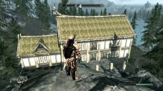 Skyrim Hearthfire DLC  Building Lakeview Manor quick showcase [upl. by Lednew]