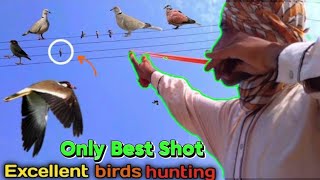 Only Best Shot Excellent Birds Hunting Shots With Handmade Slingshot [upl. by Aetnahc30]