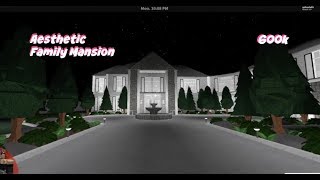 ROBLOX  Bloxburg Aesthetic Family Mansion 600k [upl. by Ynaffad]