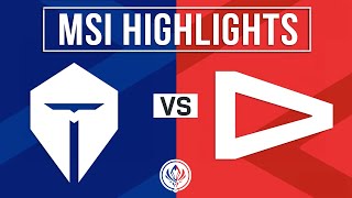 TES vs LLL Highlights ALL GAMES  MSI 2024 PlayIns Round 1  TOP ESPORTS vs LOUD [upl. by Joli]