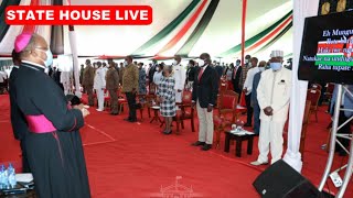 STATE HOUSE LIVE UHURU AND RUTO LEADING NATIONAL PRAYER DAY [upl. by Ynoyrb600]