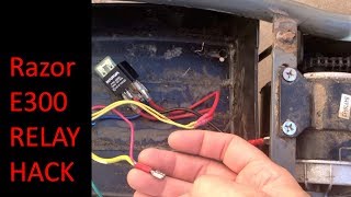 Razor E300 Electric Scooter Hack  How To Replace Speed Controller With Relay [upl. by Aina]