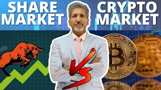 Share Market VS Crypto Market sharemarket crypto cryptocurrency forex [upl. by Su]