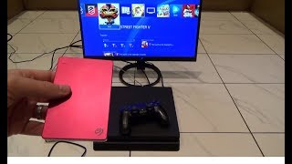 How to Increase PS4 Slim Storage using External Hard Drive [upl. by Elazaro465]