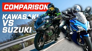 Kawasaki vs Suzuki Kawasaki Ninja 1000SX vs Suzuki GSXS1000F  Visordowncom [upl. by Tawnya]