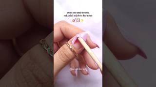 How to remove nail polish without nail polish remover 🙈💅🏻 nails [upl. by Baggs943]