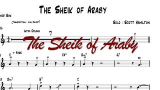 Scott Hamilton plays  The Sheik of Araby Solo Transcription [upl. by Ferneau743]