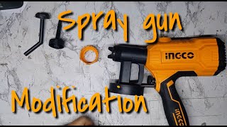 INGCO ELECTRIC SPRAY GUN  MODIFICATION amp TEST [upl. by Tiphani528]