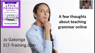 Jo Gakonga  Teaching Grammar Online [upl. by Berthold]