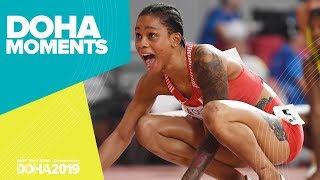 Salwa Eid Naser Storms to 400m Gold  World Athletics Championships 2019  Doha Moments [upl. by Lleroj238]