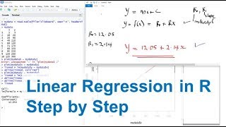 How to Perform Linear Regression in R Step by Step Using RStudio [upl. by Anikes463]