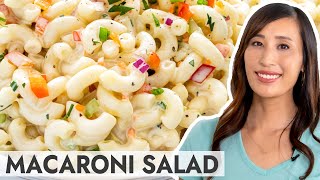 Easy Macaroni Salad Great for Making Ahead [upl. by Aiam]