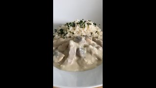 🇫🇷🐓 Blanquette de poulet aux champignons 🇫🇷🐓 Blanquette de pollo con champiñones [upl. by Zebaj]