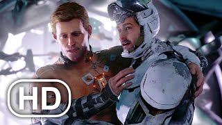 Iron Man Saves Captain America In Space Scene HD  Marvels Avengers [upl. by Ssirk]