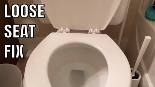 How to fix a loose toilet seat soft close hidden bolts toilet seat fixing loosetoiletseat toilet [upl. by Drape]