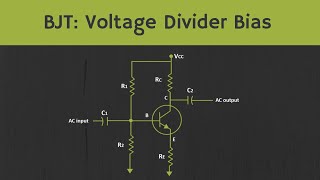 BJT Voltage Divider Bias Configuration [upl. by Anitnemelc]