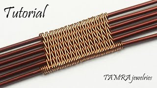 Wire Weaving  Wrapping Tutorial for beginners with 6 Base wires wire weave patterns  How to make [upl. by Toffey]