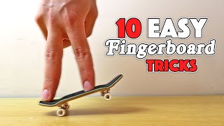 10 EASY FINGERBOARD TRICKS [upl. by Rennold]