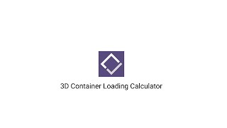 3D Container Loading Calculator [upl. by Ahsok]