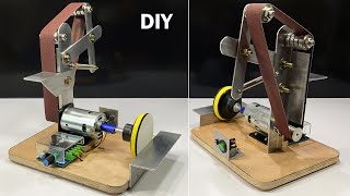 How To Make a Belt Sander Machine 895 motor 2 in 1 Sander  disc and belt sander [upl. by Calie]